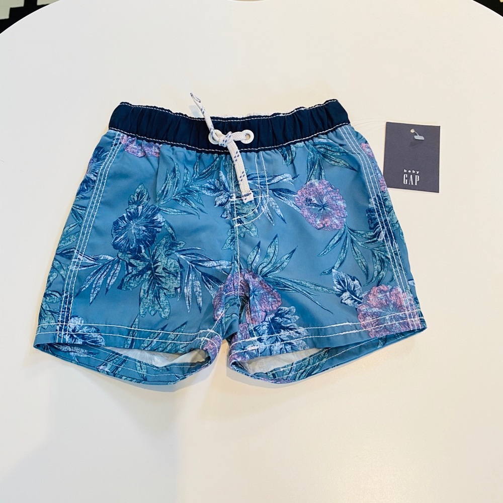 NWT Baby Gap tropical swim trunks